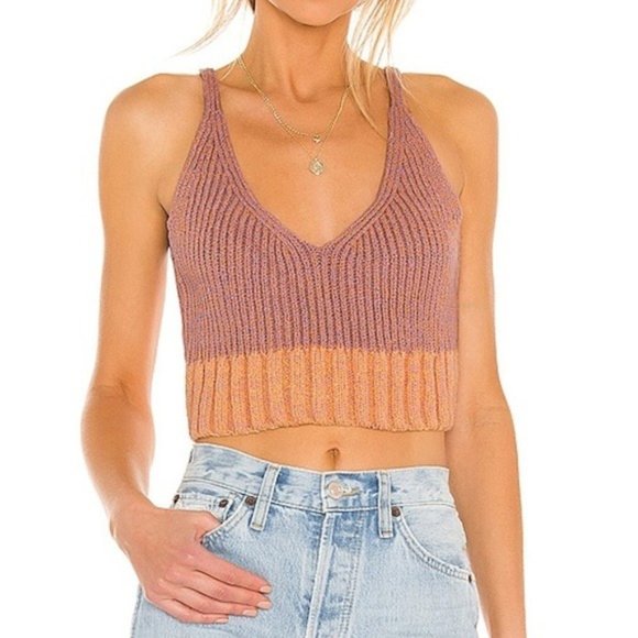 FREE PEOPLE Intimately Here All Day Brami In Mauve Combo NWT - Picture 3 of 10